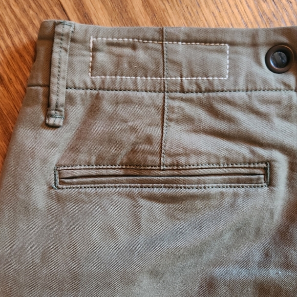 Rag & bone army green classic chino size 25 fringe bottom - Picture 5 of 9